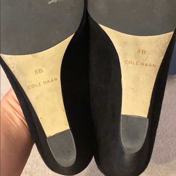Cole Haan Lainey Black Suede Wedges - Picture 5 of 6